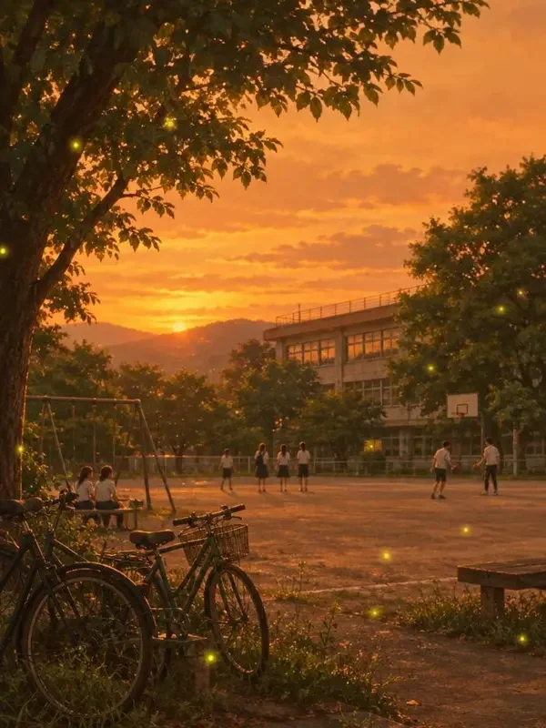 《十年蝉鸣，夏日未完》短剧封面，青春校园题材，52集