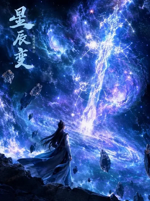 《九霄星河诀》短剧封面，仙侠奇幻题材，76集